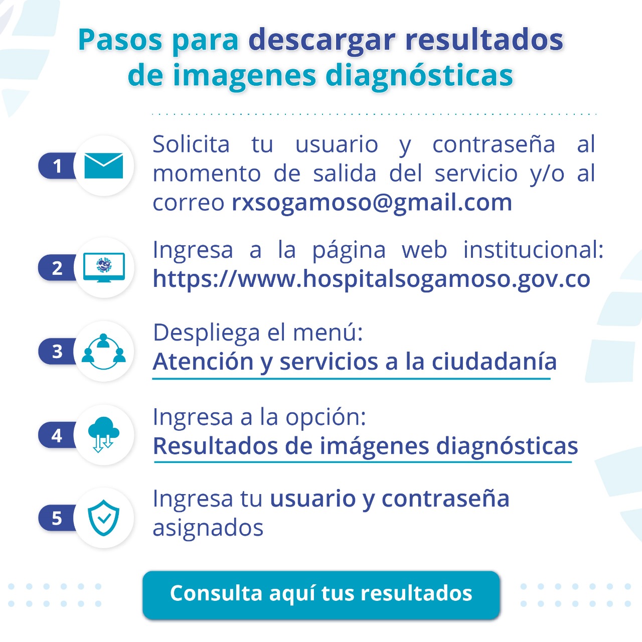 instructivo para el servicio de resultado de imágenes diagnósticas