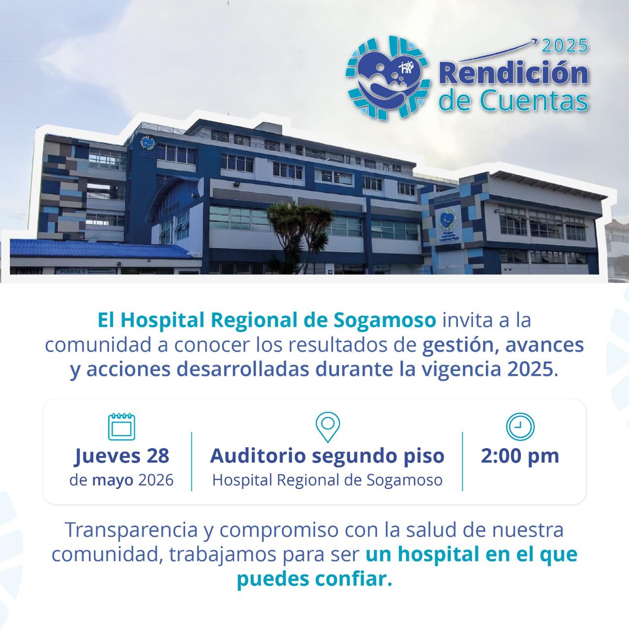 Imagen  Invitación Rendición de Cuentas 2025